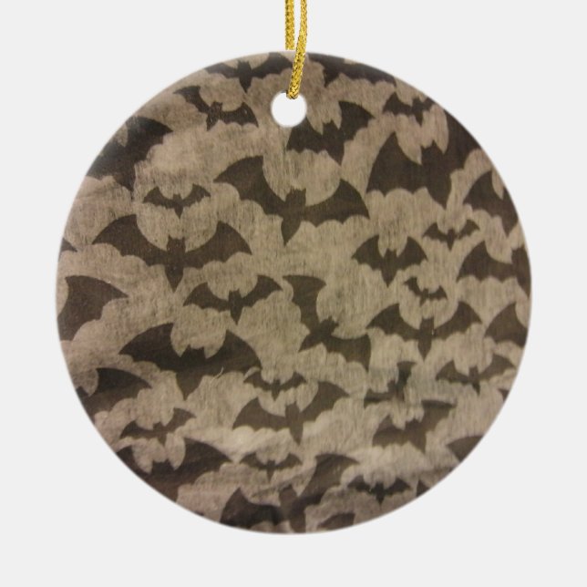 Adorno De Cerámica Black Bats (Frente)