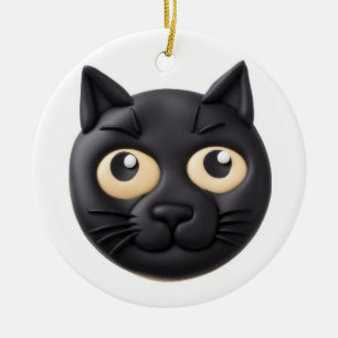 Adorno De Cerámica Black Cat 3D Inspirado