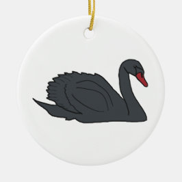 Adorno De Cerámica Black Swan