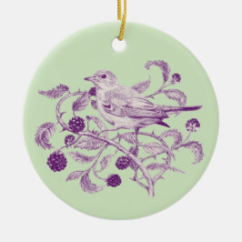 Adorno De Cerámica Blackberry Harvest -