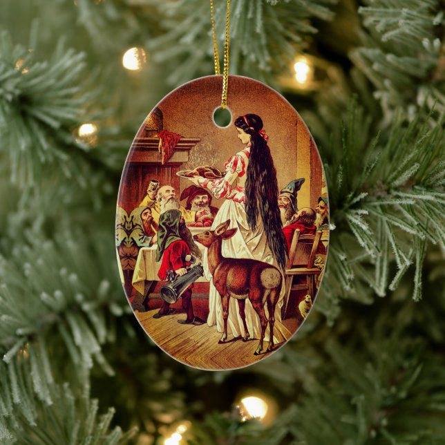 Adorno De Cerámica Blancanieves - Cuento de hadas - Märchen - Grimm (Árbol)