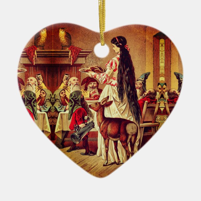 Adorno De Cerámica Blancanieves - Cuento de hadas - Märchen - Grimm (Frente)