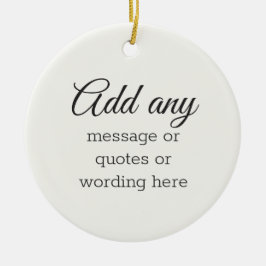 Adorno De Cerámica Blanco elegante personalizado