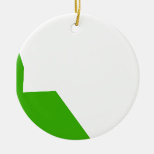 Adorno De Cerámica Blanco verde minimalista