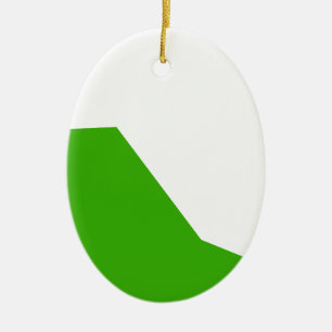 Adorno De Cerámica Blanco verde minimalista