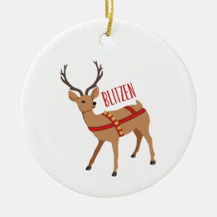 Adorno De Cerámica Blitzen