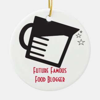 Adorno De Cerámica Blogger famoso de la comida del futuro