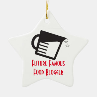 Adorno De Cerámica Blogger famoso de la comida del futuro
