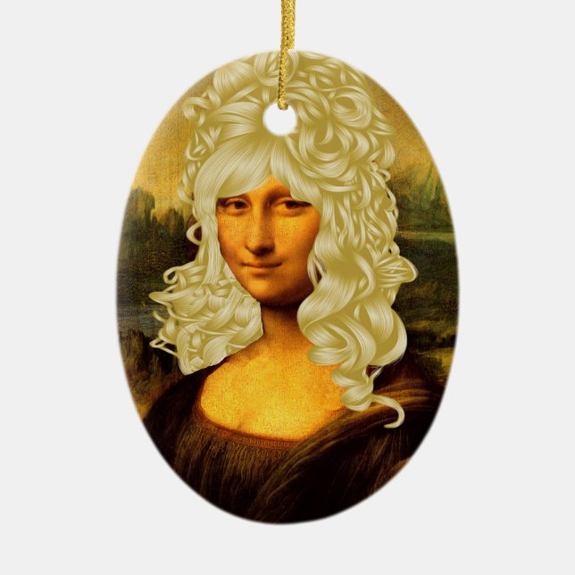 Adorno De Cerámica Blonde Mona Lisa (Frente)