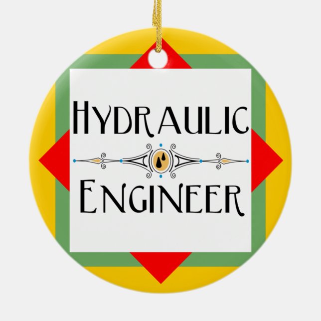 Adorno De Cerámica Bloque de ingenieros hidráulicos (Atrás)