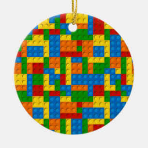 Adorno De Cerámica bloques de plástico coloridos