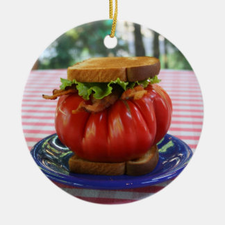 Adorno De Cerámica BLT con tomate gigante