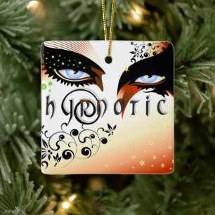Adorno De Cerámica Blue Eyes Fashion Make Up
