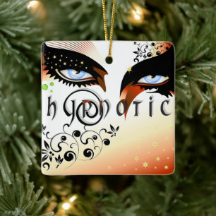 Adorno De Cerámica Blue Eyes Fashion Make Up