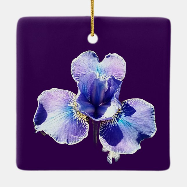 Adorno De Cerámica Blue flower (Reverso)