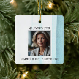 Adorno De Cerámica Blue In Love Memory Memorial