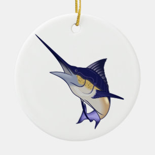 Adorno De Cerámica Blue Marlin