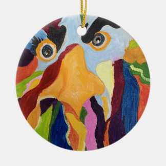 Adorno De Cerámica Blue Maurice, Angry Rooster Ornament