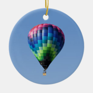 Adorno De Cerámica Blue Merry Christmas Goobfish Balón de aire calien