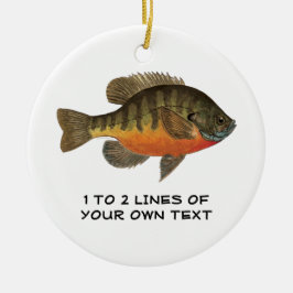 Adorno De Cerámica Bluegill personalizada, Bream