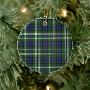 Adorno De Cerámica Blyth Tweeside District Plaid
