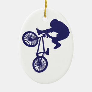 Adorno De Cerámica BMX Biker