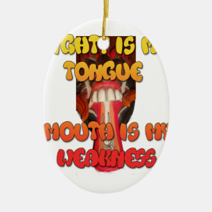 Adorno De Cerámica Boca grande Hakuna Matata.