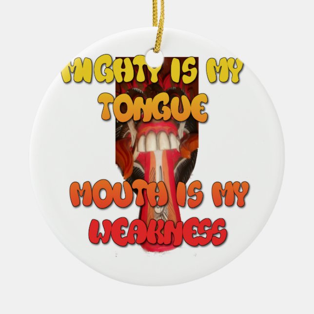 Adorno De Cerámica Boca grande Hakuna Matata. (Frente)