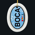 Adorno De Cerámica Boca Raton - diseño oval<br><div class="desc">Boca Raton - diseño oval.</div>