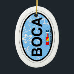 Adorno De Cerámica Boca Raton - diseño oval<br><div class="desc">Boca Raton - diseño oval.</div>