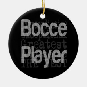 Adorno De Cerámica Bocce Player Extraordinaire