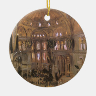 Adorno De Cerámica Boceto de Santa Sofía de John Singer Sargent