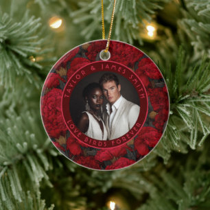 Adorno De Cerámica Boda campestre inspirada en claveles personalizado