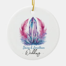 boda de acuarela de cristal de gema