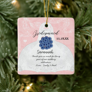 Adorno De Cerámica Boda de la dama de honor boda - Usted elige color