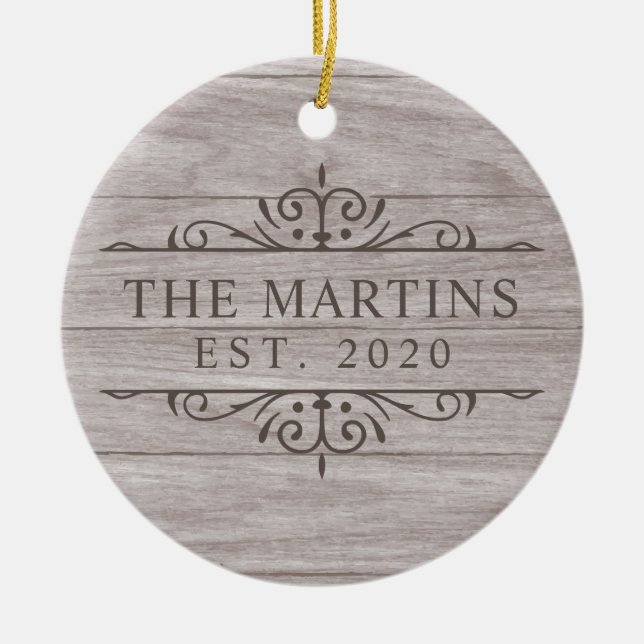 Adorno De Cerámica Boda establecido recientemente (Frente)