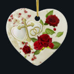 Adorno De Cerámica Boda Keepsake Ornament<br><div class="desc">Boda keepsake Ornament</div>