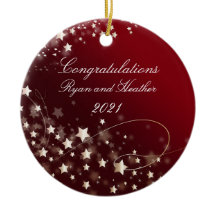 Boda Newlyweds Compromiso nuevo hogar rojo