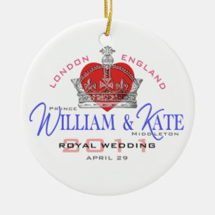Adorno De Cerámica Boda real de Guillermo y de Kate