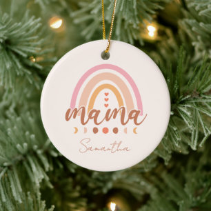 Adorno De Cerámica Boho Rainbow Mama