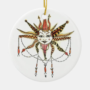 Adorno De Cerámica Boho Soleil
