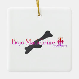 Adorno De Cerámica Bojo Bright Square Ornament