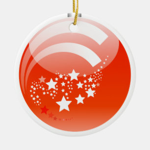 Adorno De Cerámica Bola de Año Nuevo