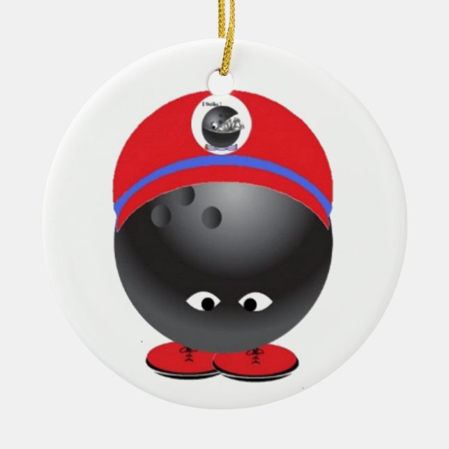 Adorno De Cerámica Bola de bolos (Frente)