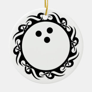 Adorno De Cerámica bola de bolos tribal