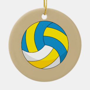 Adorno De Cerámica Bola de voleibol personalizado