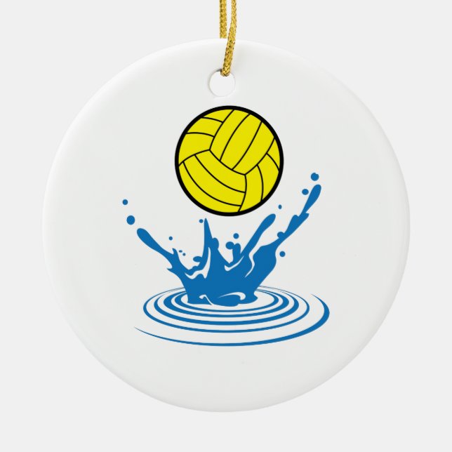 Adorno De Cerámica Bola de waterpolo (Frente)