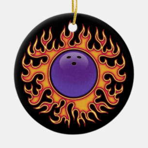 Adorno De Cerámica Bola-o-Fuego de los bolos