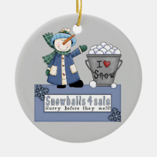 Adorno De Cerámica Bolas de nieve en venta