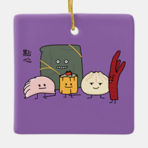 Adorno De Cerámica Bollo chino de los bollos de la bola de masa